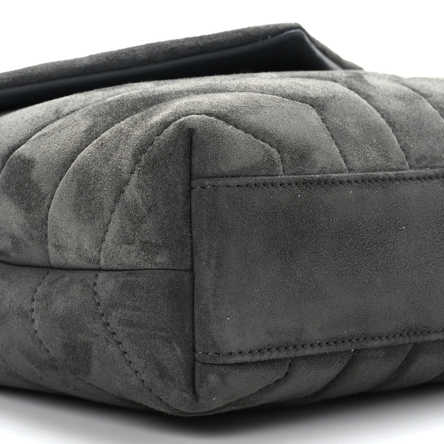 Suede Toy Loulou Shoulder Bag Storm