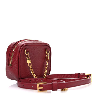 Saint Laurent Grain De Poudre Matelasse Monogram Baby Lou Camera Bag Opyum Red 3 of 10
