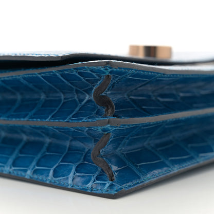 Hermes Shiny Alligator Minuit Au Faubourg Bleu Izmir 9 of 10