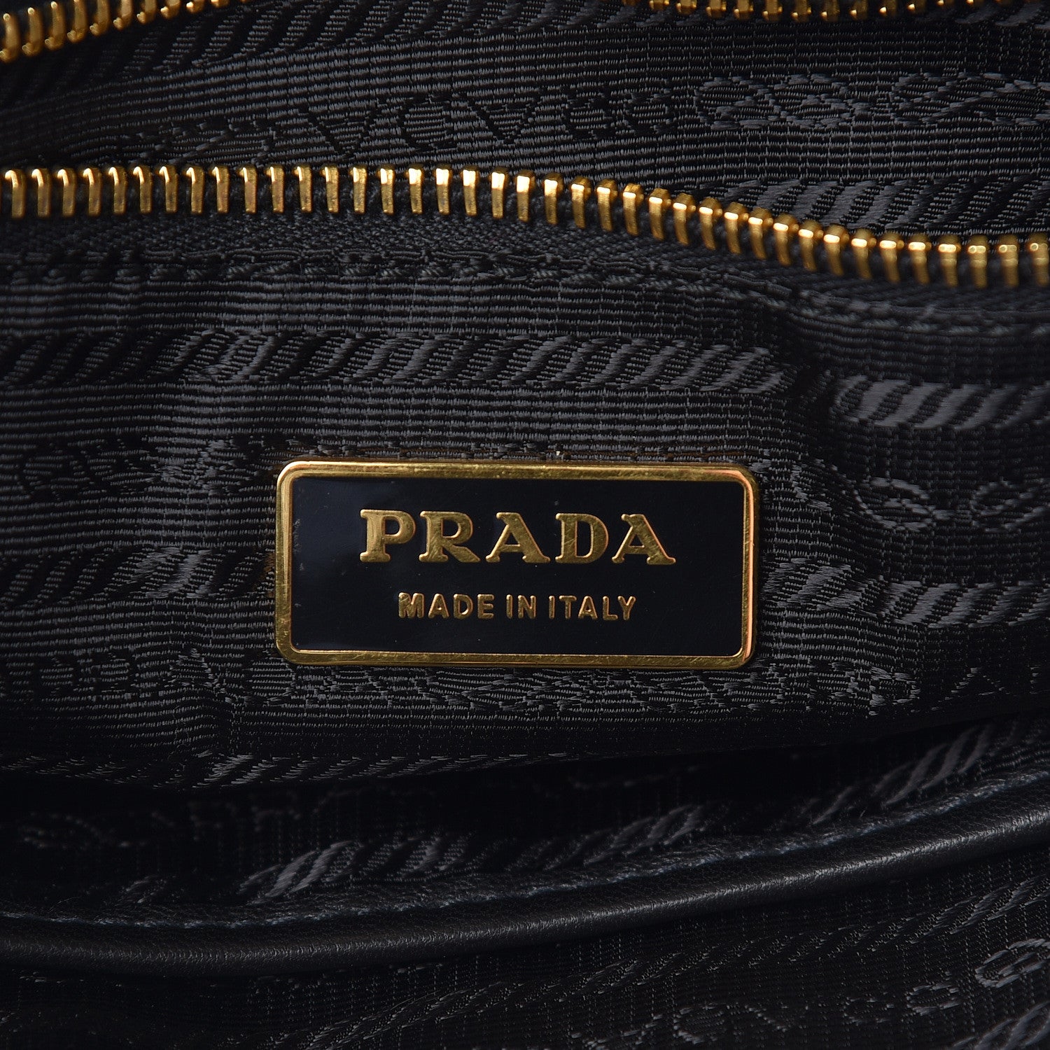 Prada Nappa Gaufre Antik Tote Black 8 of 10