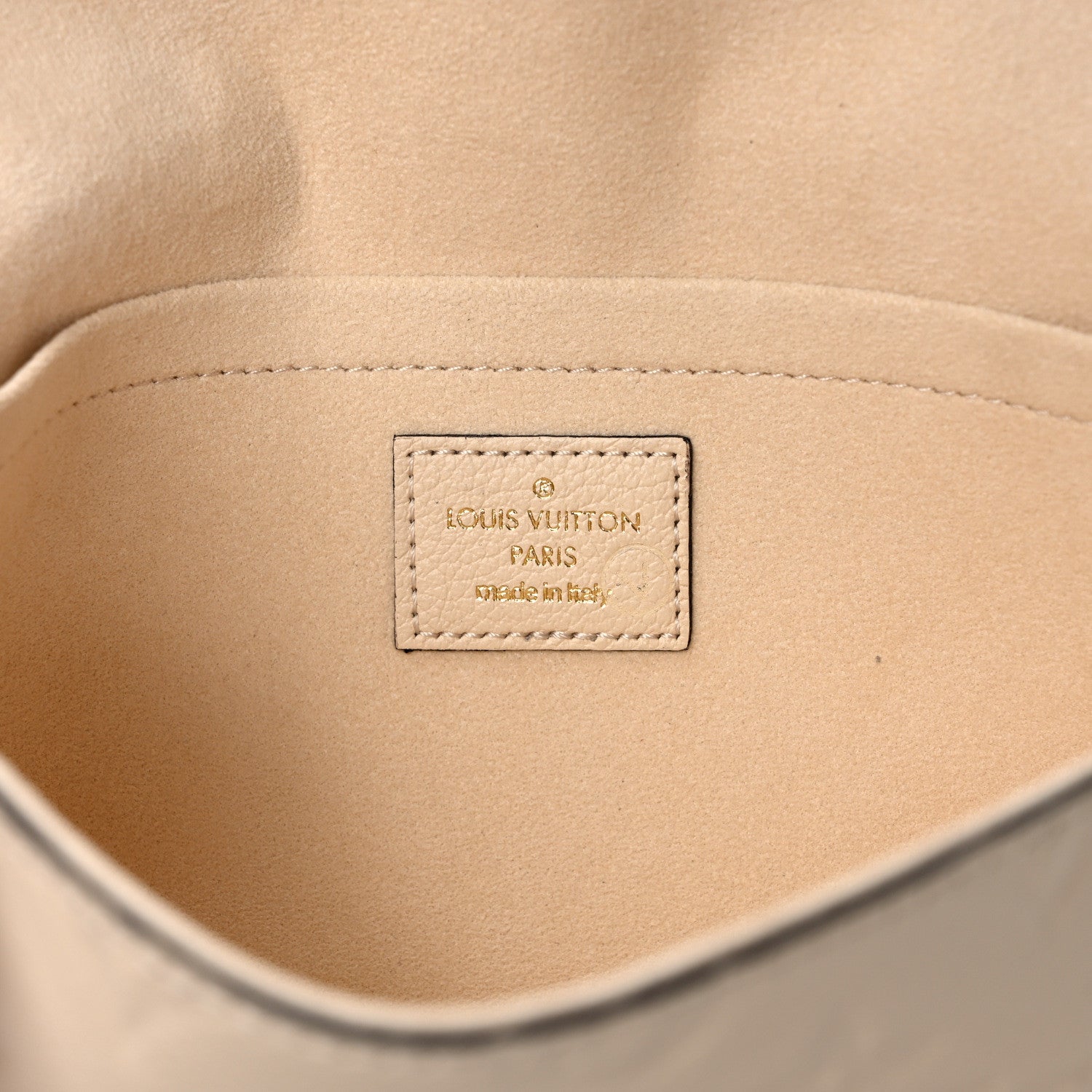 Louis Vuitton Empreinte Pochette Felicie Chain Wallet Cream 7 of 9