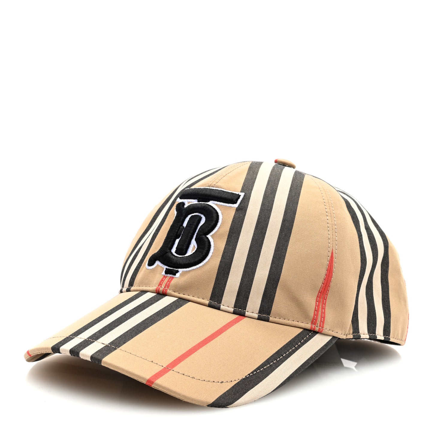 Cotton Vintage Check Monogram Baseball Hat XS Archive Beige