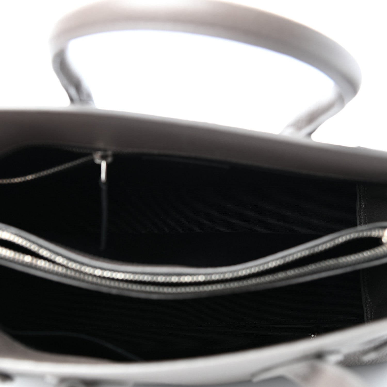 Saint Laurent Grained Calfskin Small Sac De Jour Fog 5 of 9