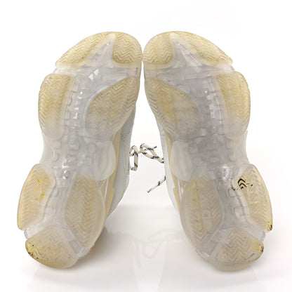 Balenciaga Fabric Mesh Clear Sole Womens Triple S Sneakers 38 White 5 of 6