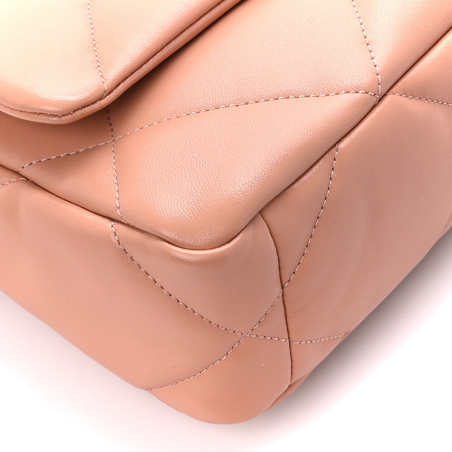 Chanel Lambskin Quilted Medium Chanel 19 Flap Beige 9 of 10