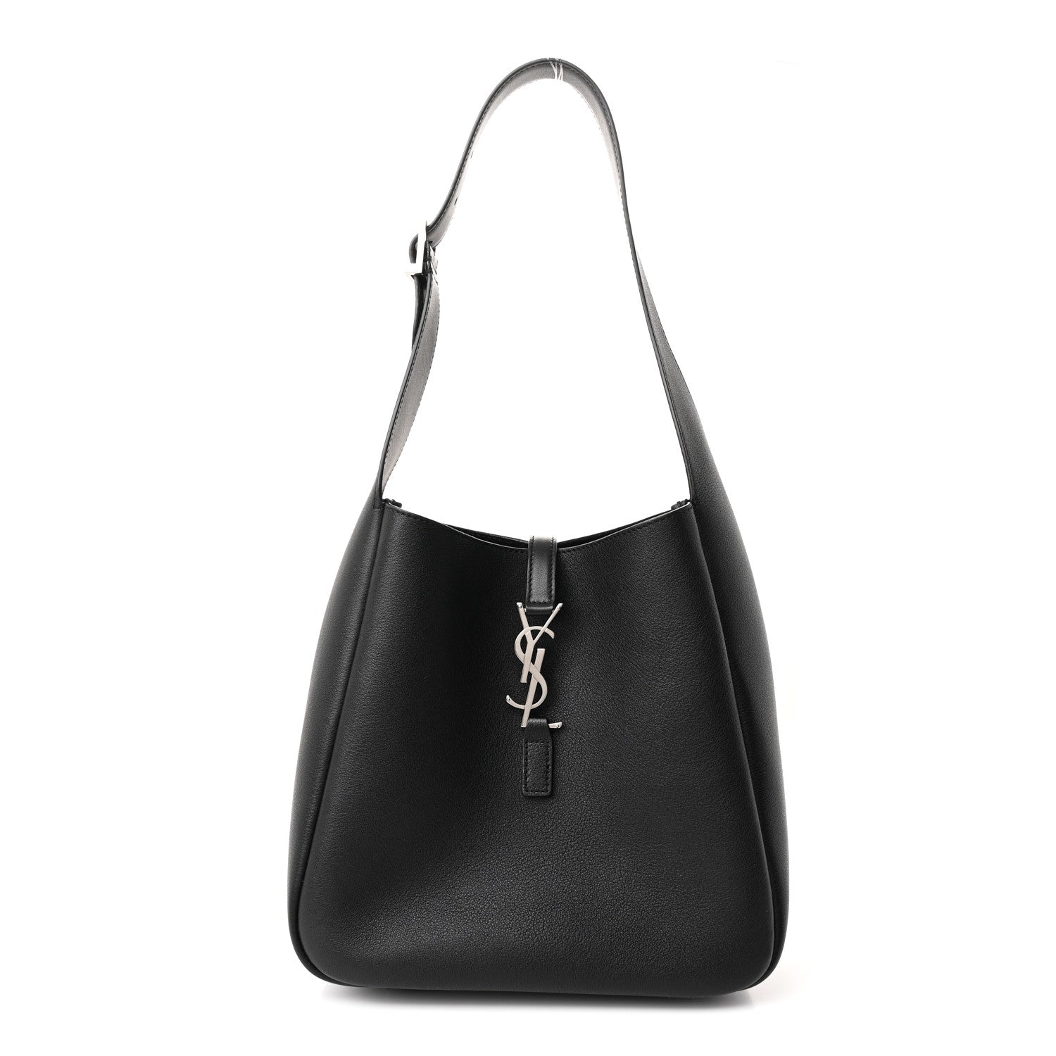 Saint Laurent Smooth Calfskin Small Le 5 A 7 Soft Hobo Black 1 of 11