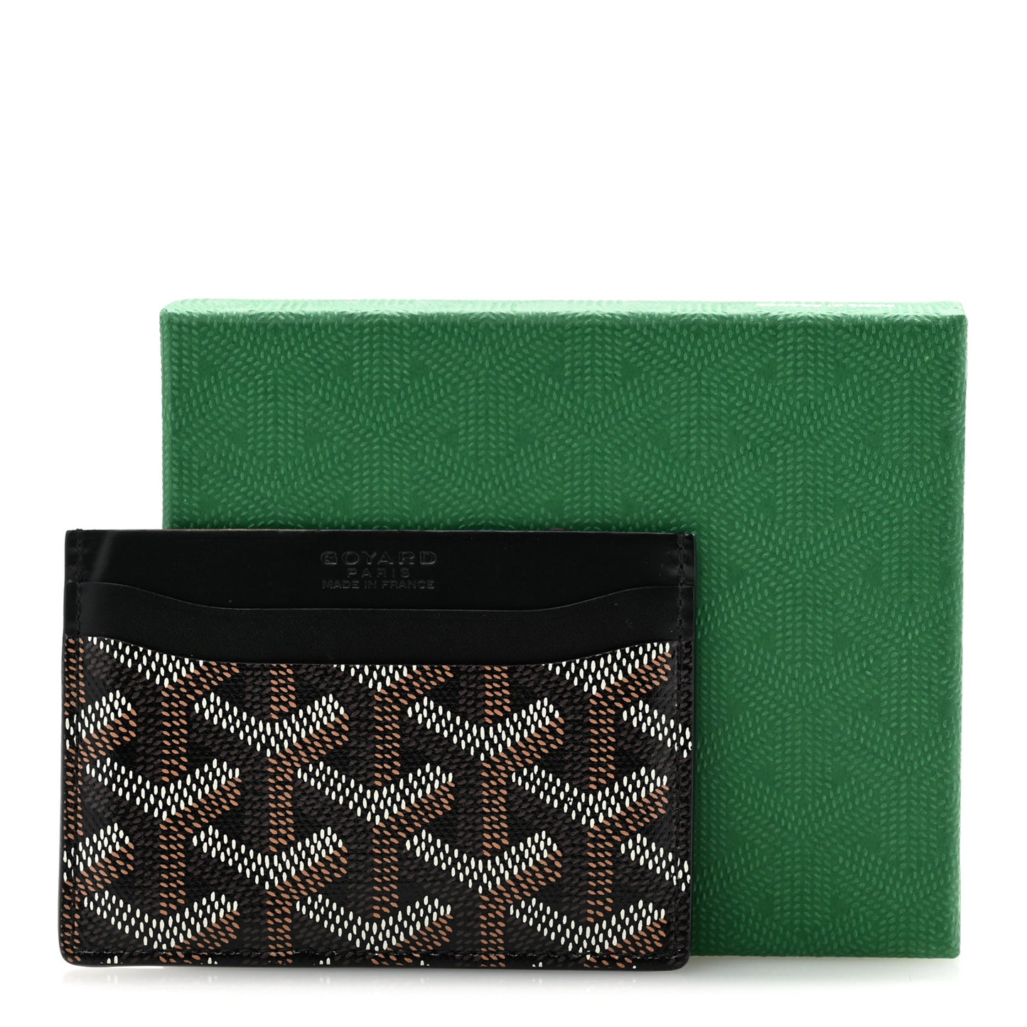 Goyardine Saint Sulpice Card Holder Black