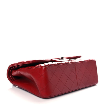 Chanel Lambskin Quilted Jumbo Double Flap Red 4 of 10