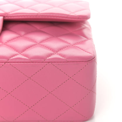Chanel Lambskin Quilted Small Double Flap Pink 11 of 14
