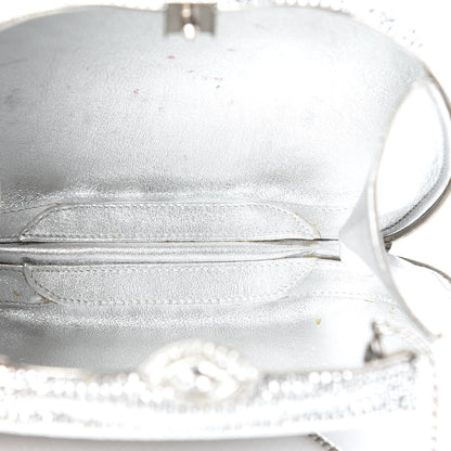 Judith Leiber Crystal Minaudiere Clutch Silver 5 of 12