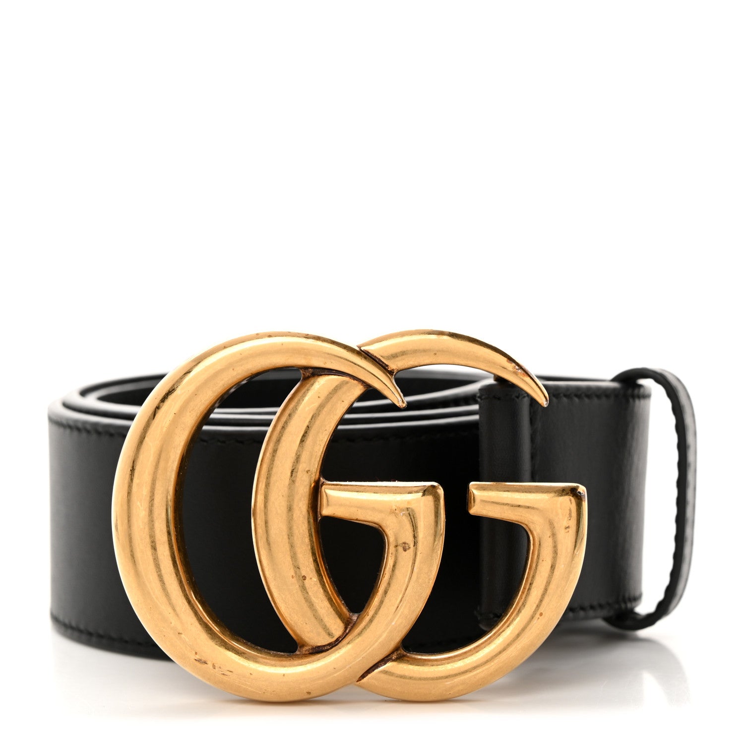 Gucci Calfskin Double G 40mm Belt 75 30 Black 1 of 5