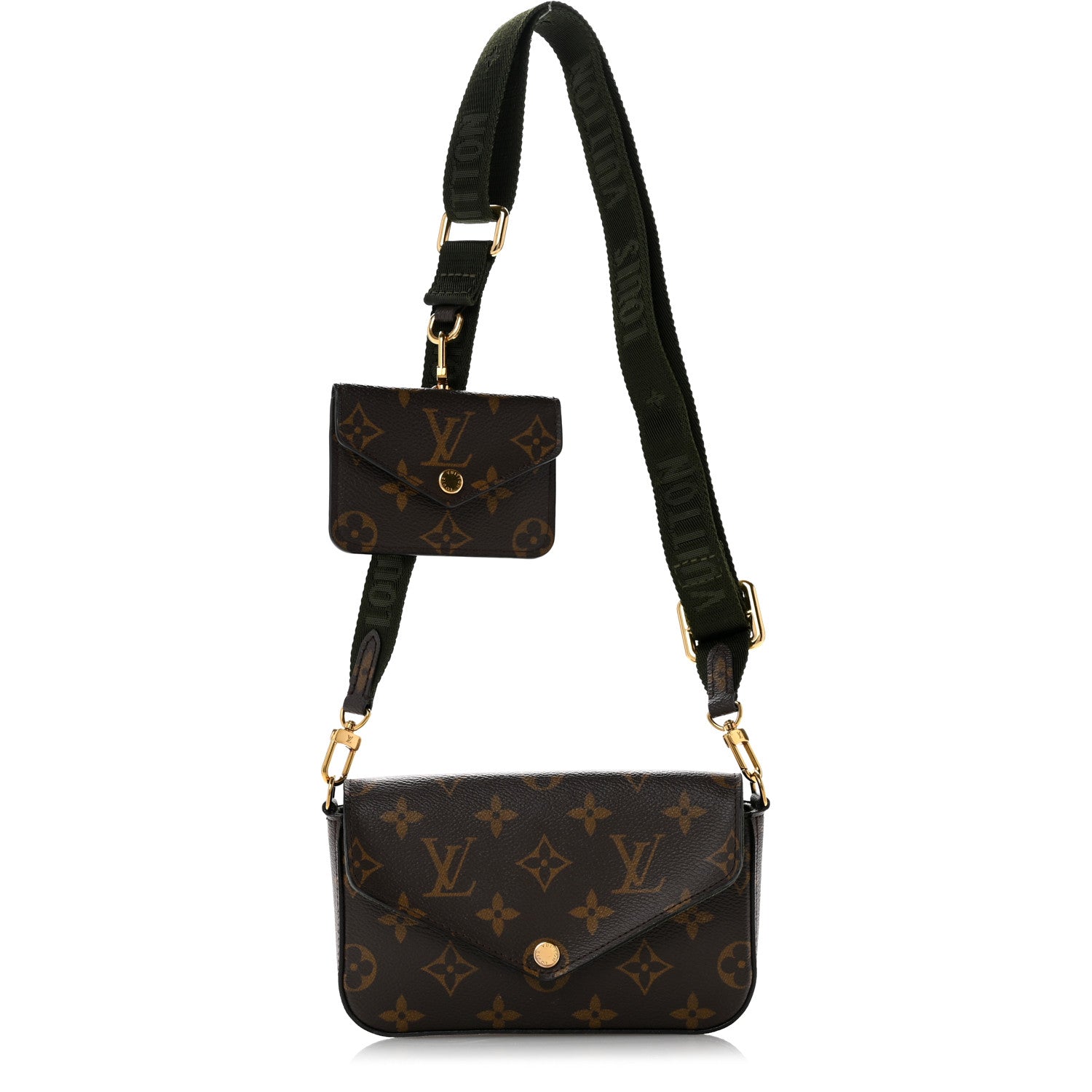 Louis Vuitton Monogram Felicie Strap & Go Kaki 1 of 11