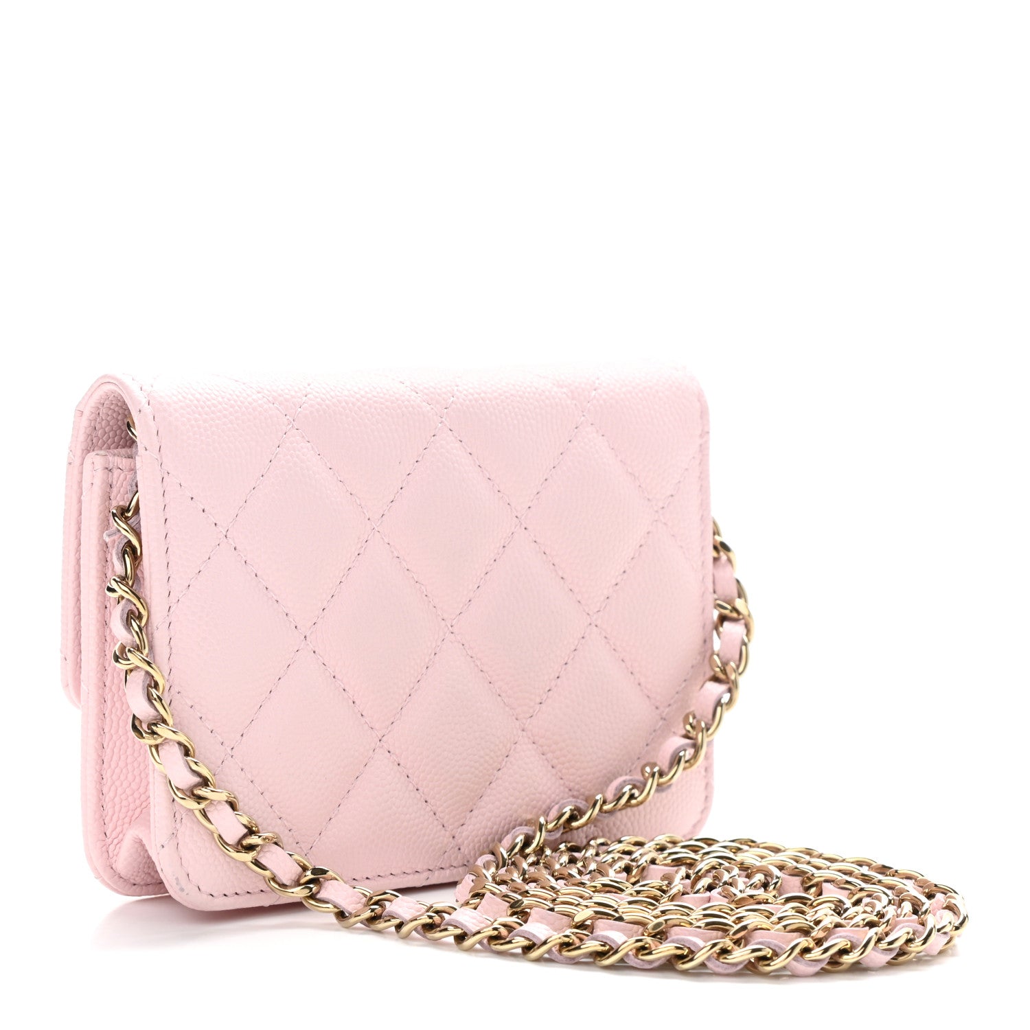 Chanel Caviar Quilted Mini Chain Bag Pink 3 of 13