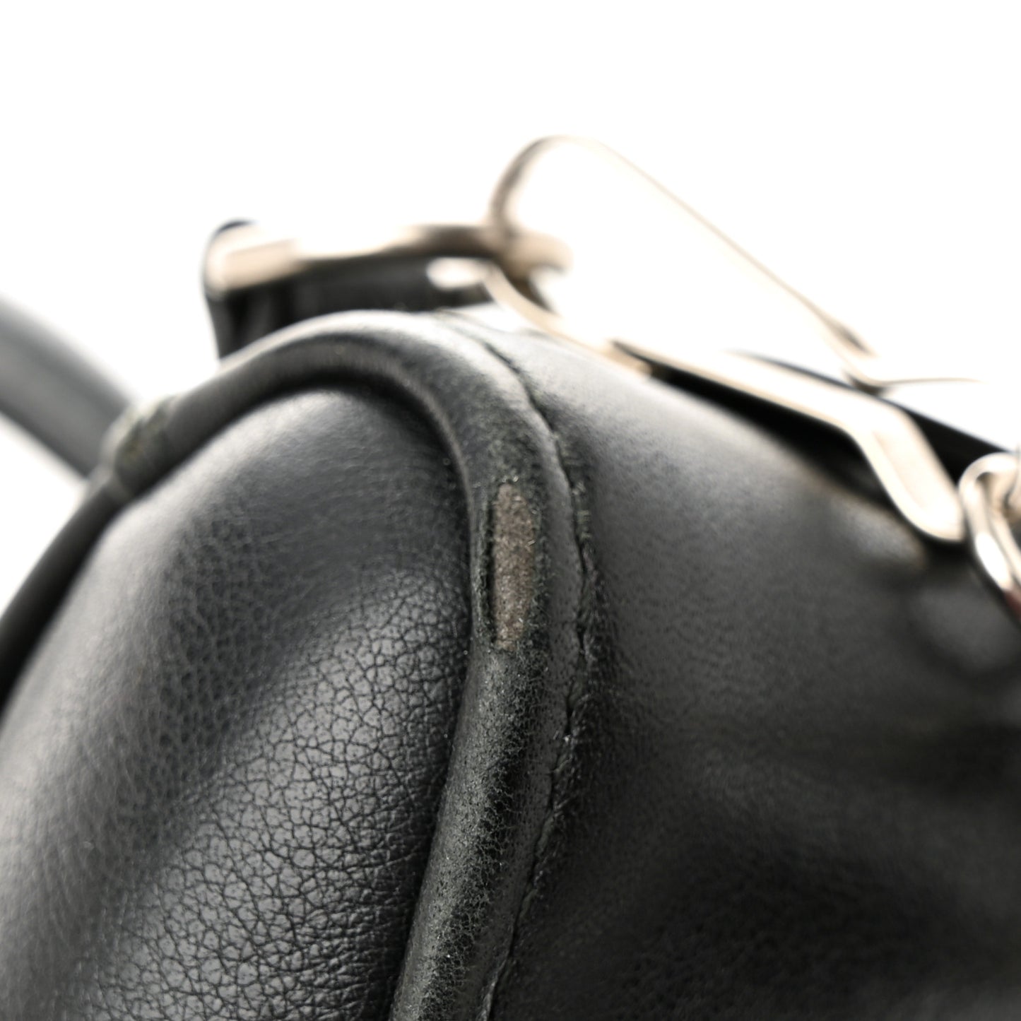Calfskin S Triangle Duffle Black