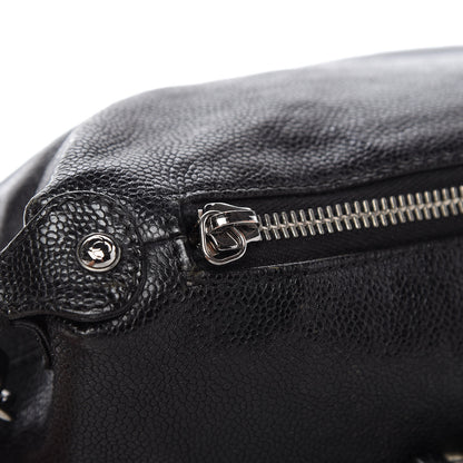 Chanel Glazed Caviar Pocket In The City Shoulder Bag Black 14 of 14