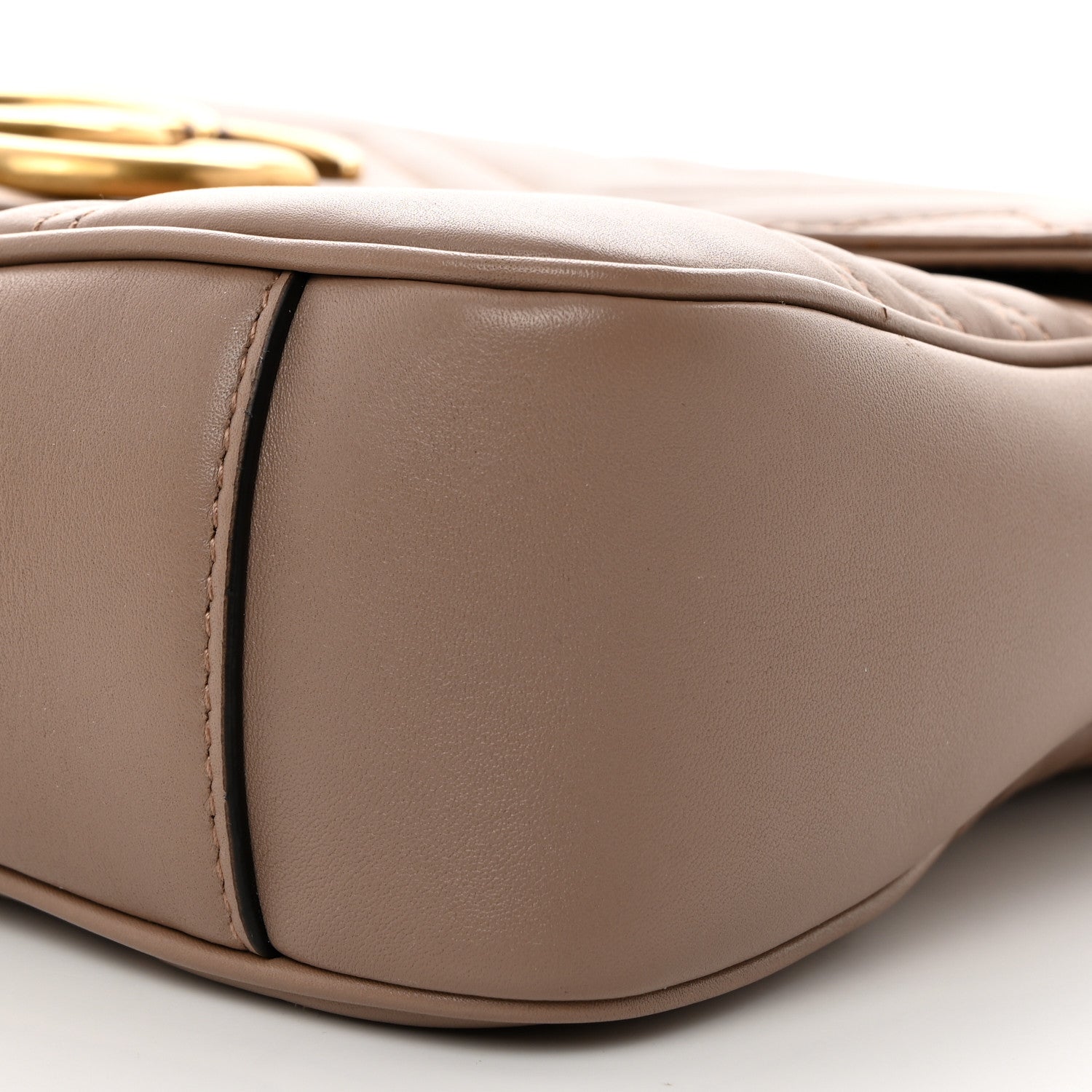 Gucci Calfskin Matelasse Medium GG Marmont Shoulder Bag Porcelain Rose 10 of 10