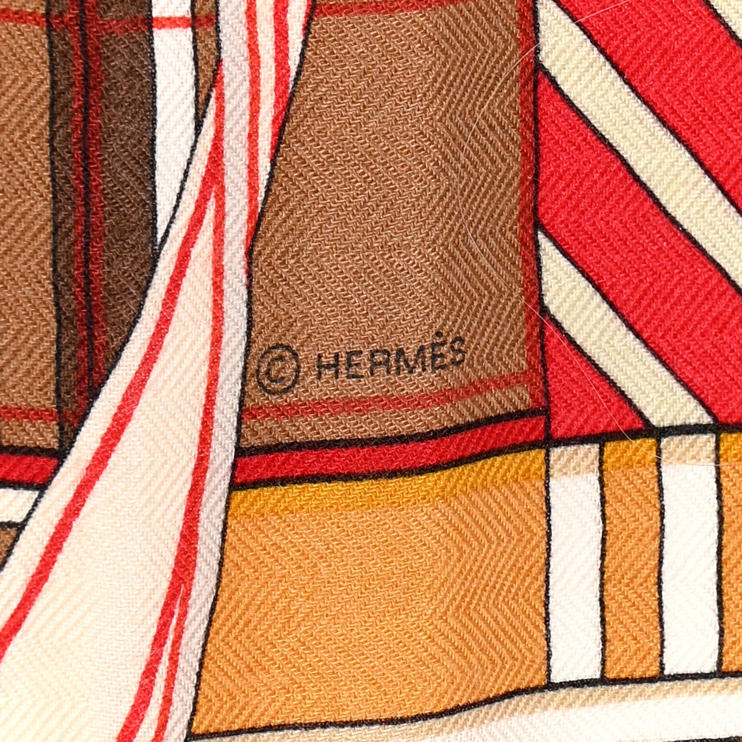 Cashmere Silk Voltes Et Pirouettes Shawl 140 Rouge Creme Beige