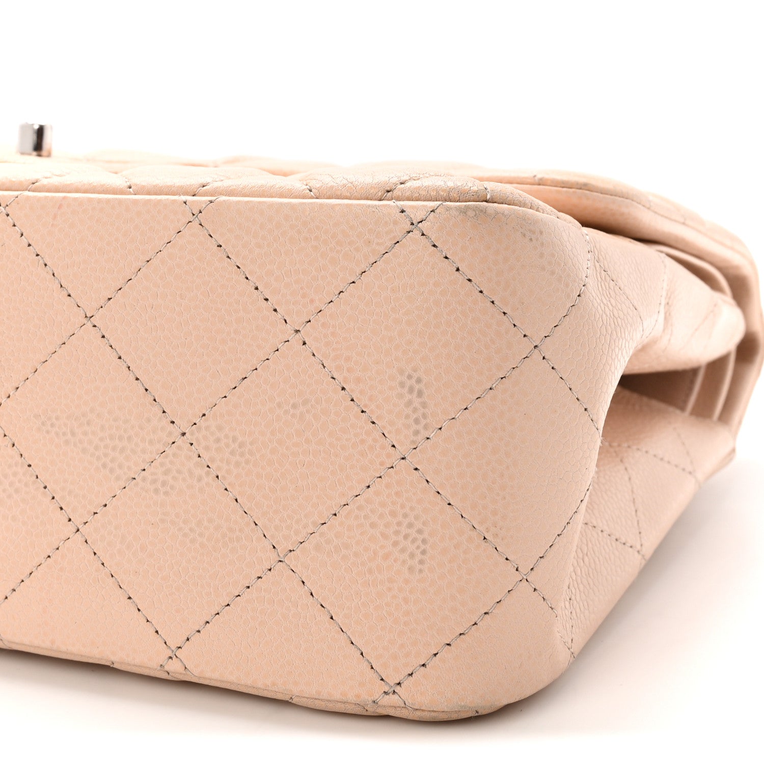 Chanel Caviar Quilted Jumbo Double Flap Light Pink 10 of 11