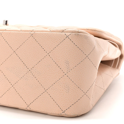 Chanel Caviar Quilted Jumbo Double Flap Light Pink 10 of 11