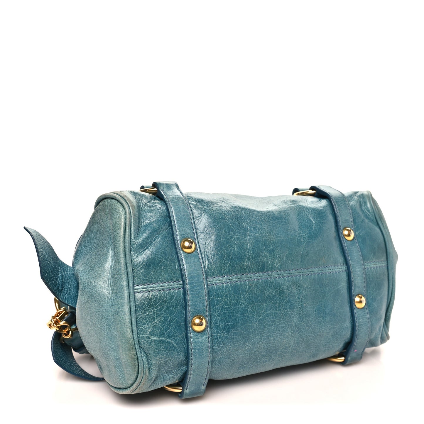 Vitello Lux Mini Bow Bag Blue