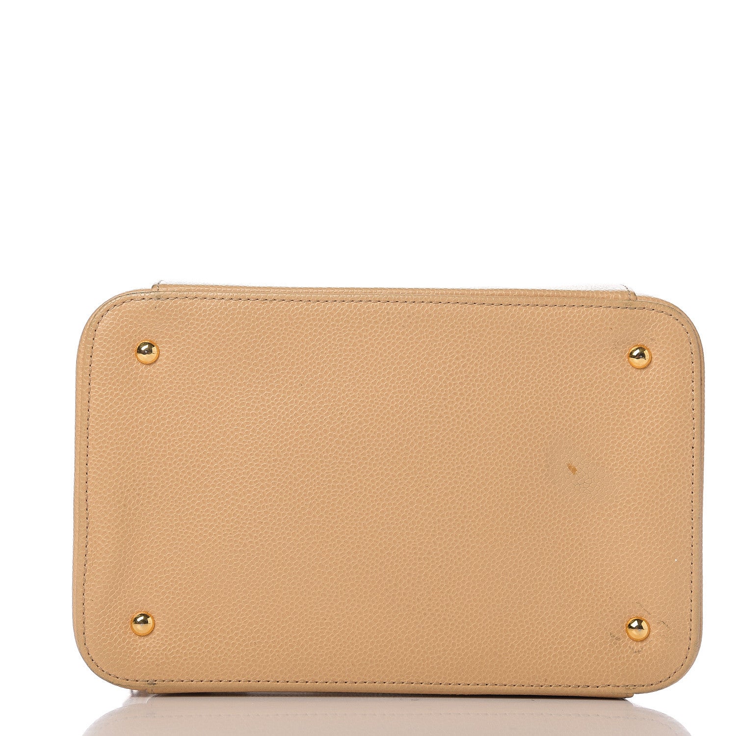 Chanel Caviar CC Vanity Train Case Beige 21 of 21