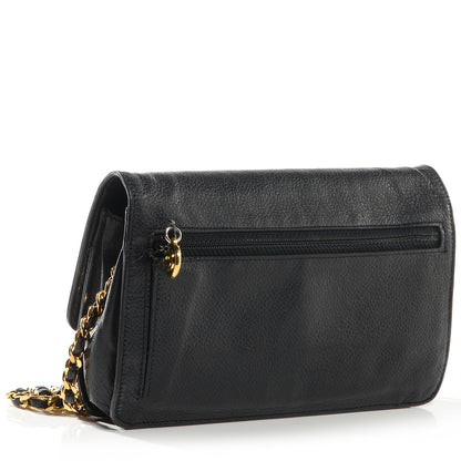 Chanel Caviar Timeless CC Wallet on Chain WOC Black 3 of 8