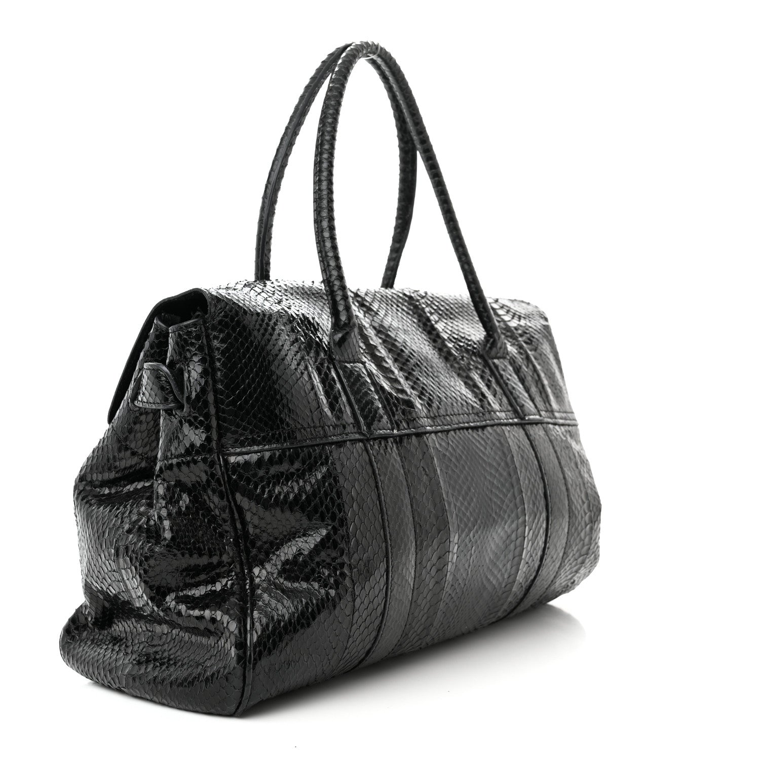 Mulberry Silky Snake Print Bayswater Black 3 of 21
