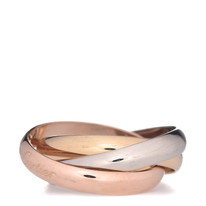 Cartier 18K Pink Yellow White Gold Classic Les Must De Trinity Ring 53 6.25 3 of 5
