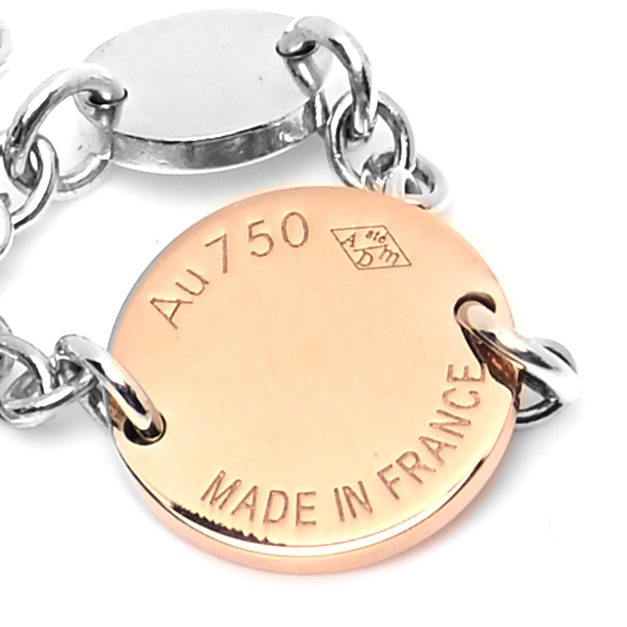 Sterling Silver 18K Rose Gold Confettis Bracelet