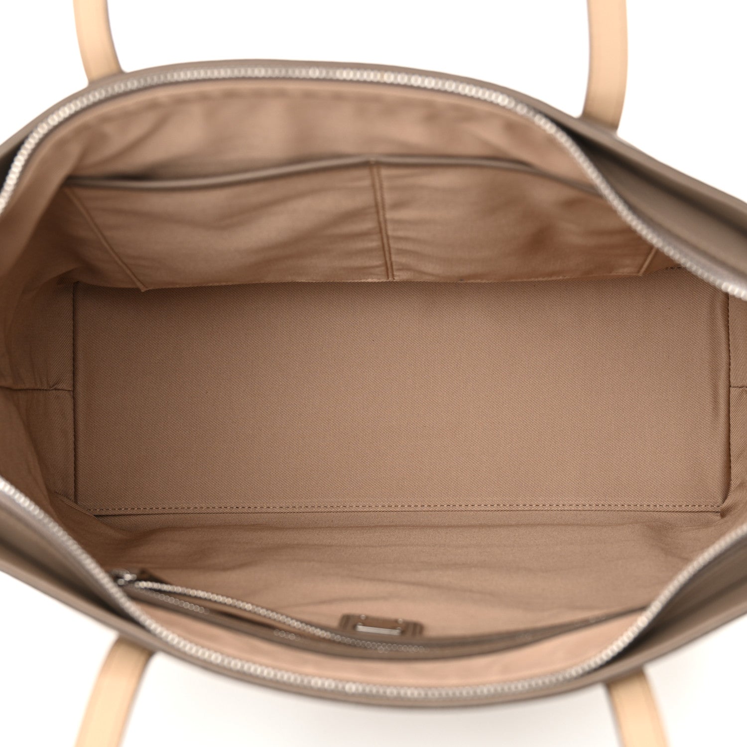 MCM Calfskin Ottomar Monogram Medium Klara Shopper Tote Dove 5 of 9