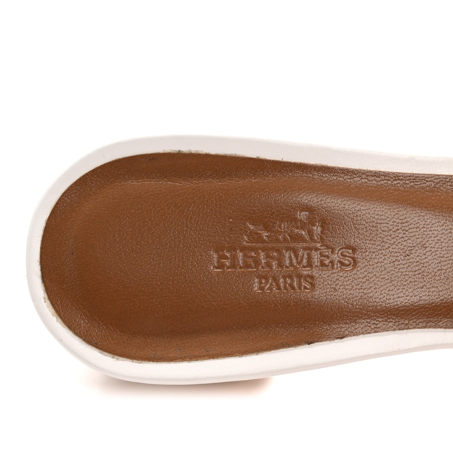 Hermes Calfskin Oasis Sandals 35 White 16 of 20