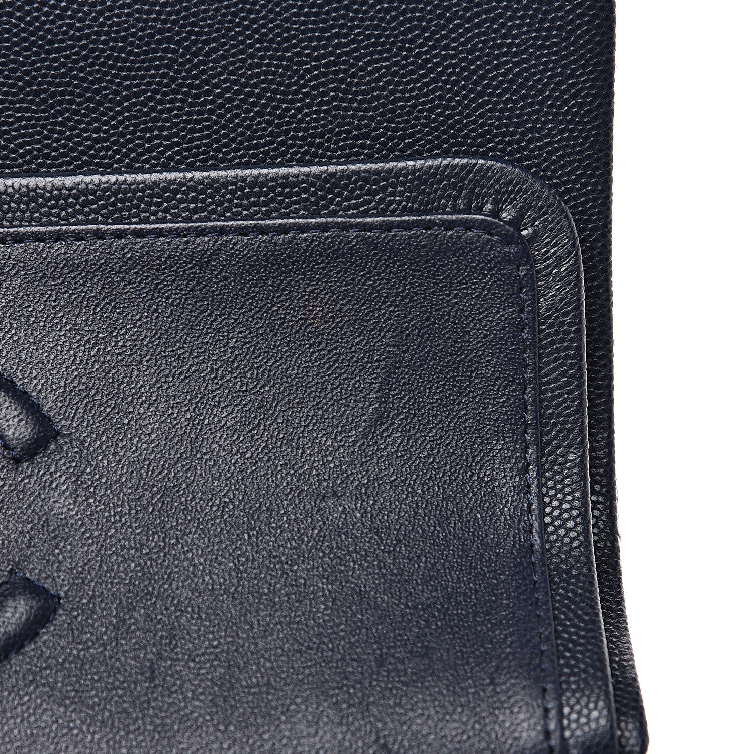Chanel Caviar Quilted Small Double Flap Navy 11 of 14