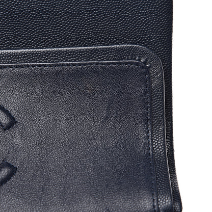 Chanel Caviar Quilted Small Double Flap Navy 11 of 14