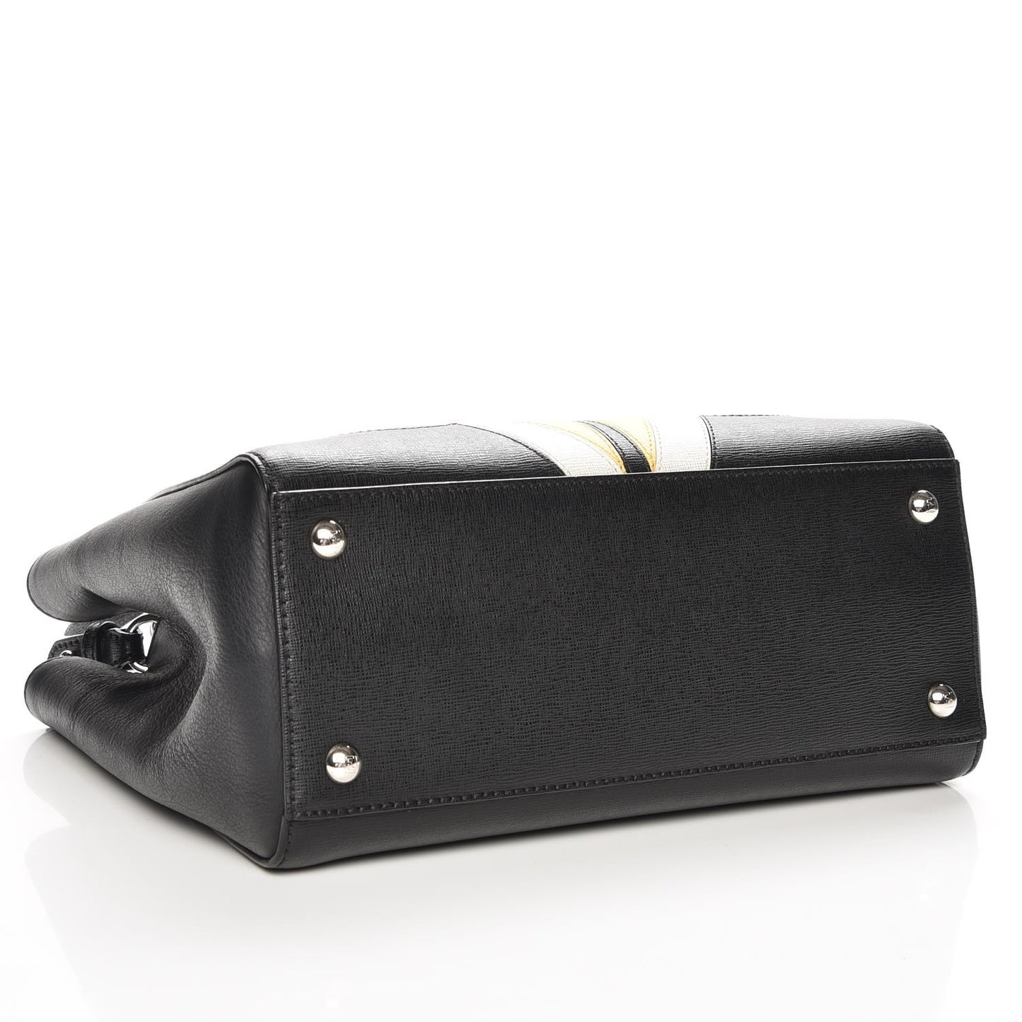 Saffiano Monster Colorblock Petite 2Jours Tote Black