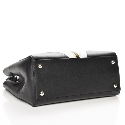 Fendi Saffiano Monster Colorblock Petite 2Jours Tote Black 5 of 9
