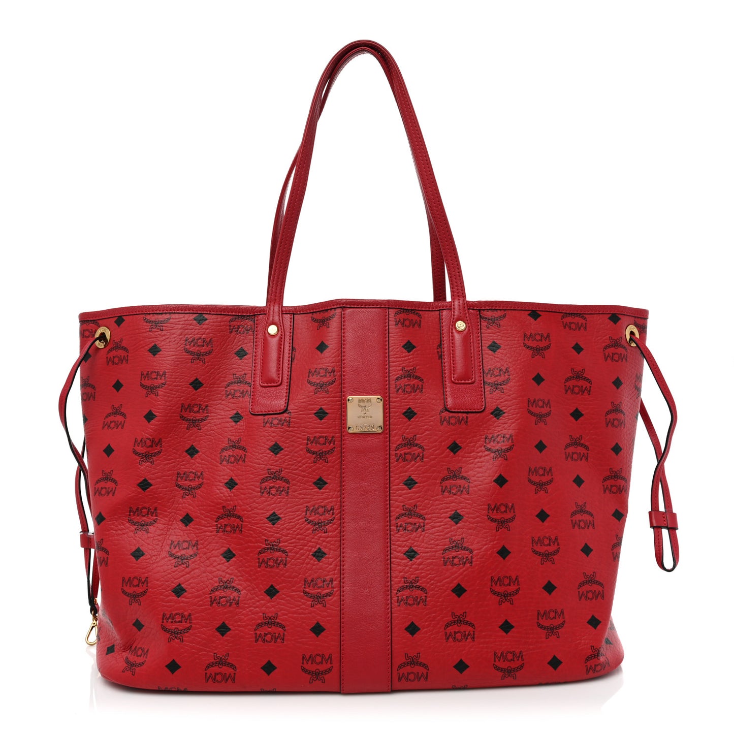 Visetos Large Liz Reversible Shopper Tote Ruby Red
