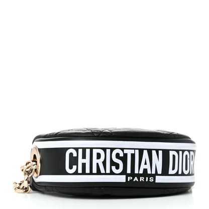 Christian Dior Lambskin Cannage Micro Dior Vibe Hobo Bag Black 4 of 9