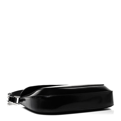 Prada Spazzolato Cleo Flap Adjustable Strap Shoulder Bag Black 4 of 9