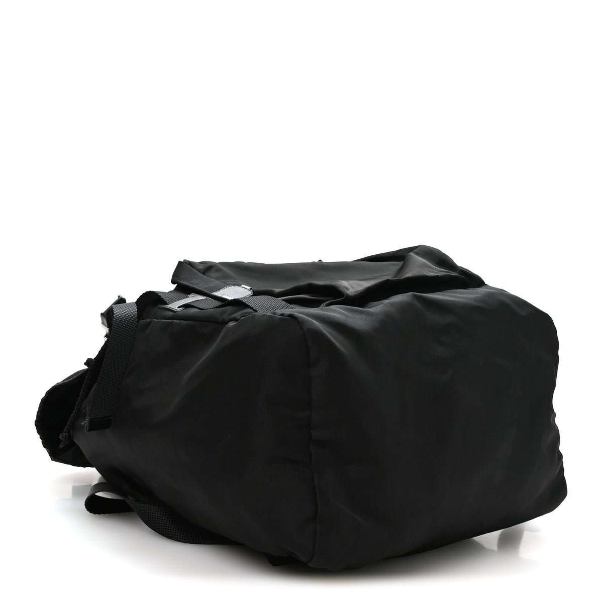 Tessuto Nylon Montagna Double Buckle Backpack Black