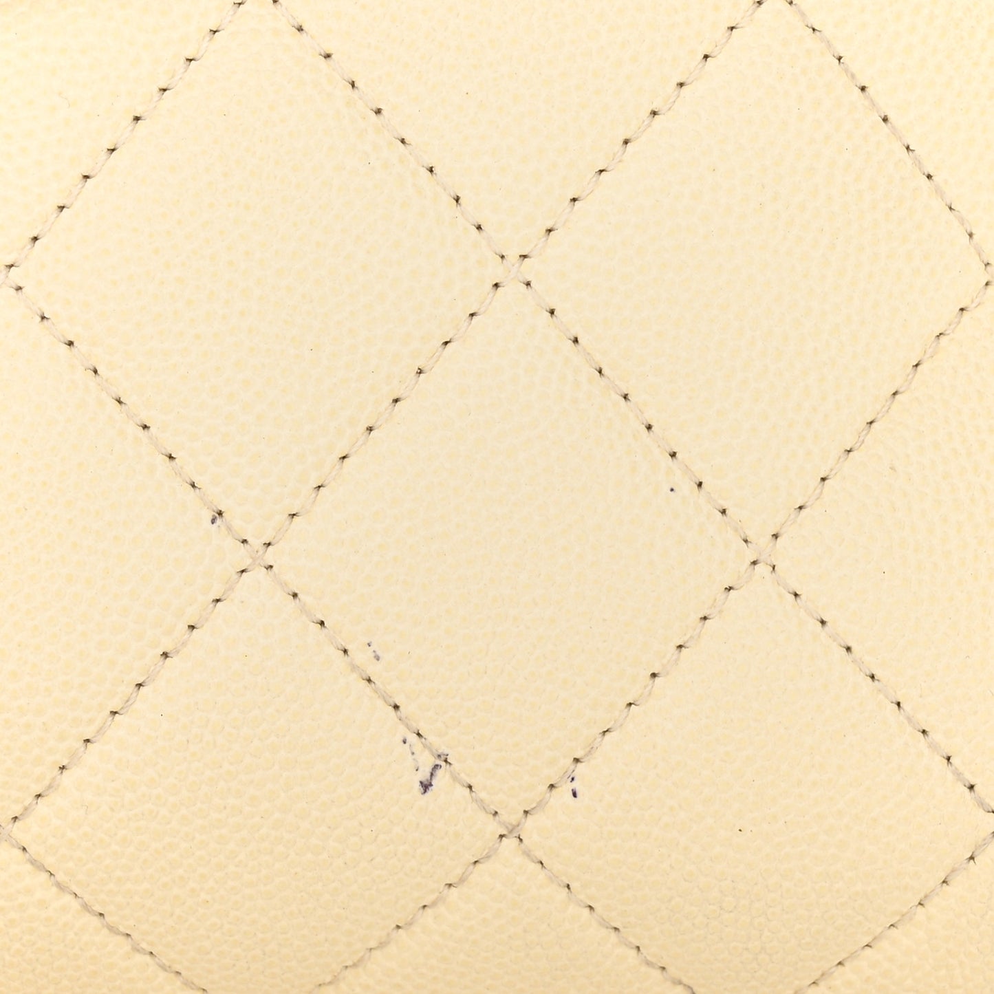 Caviar Quilted Small In & Out Camera Case White