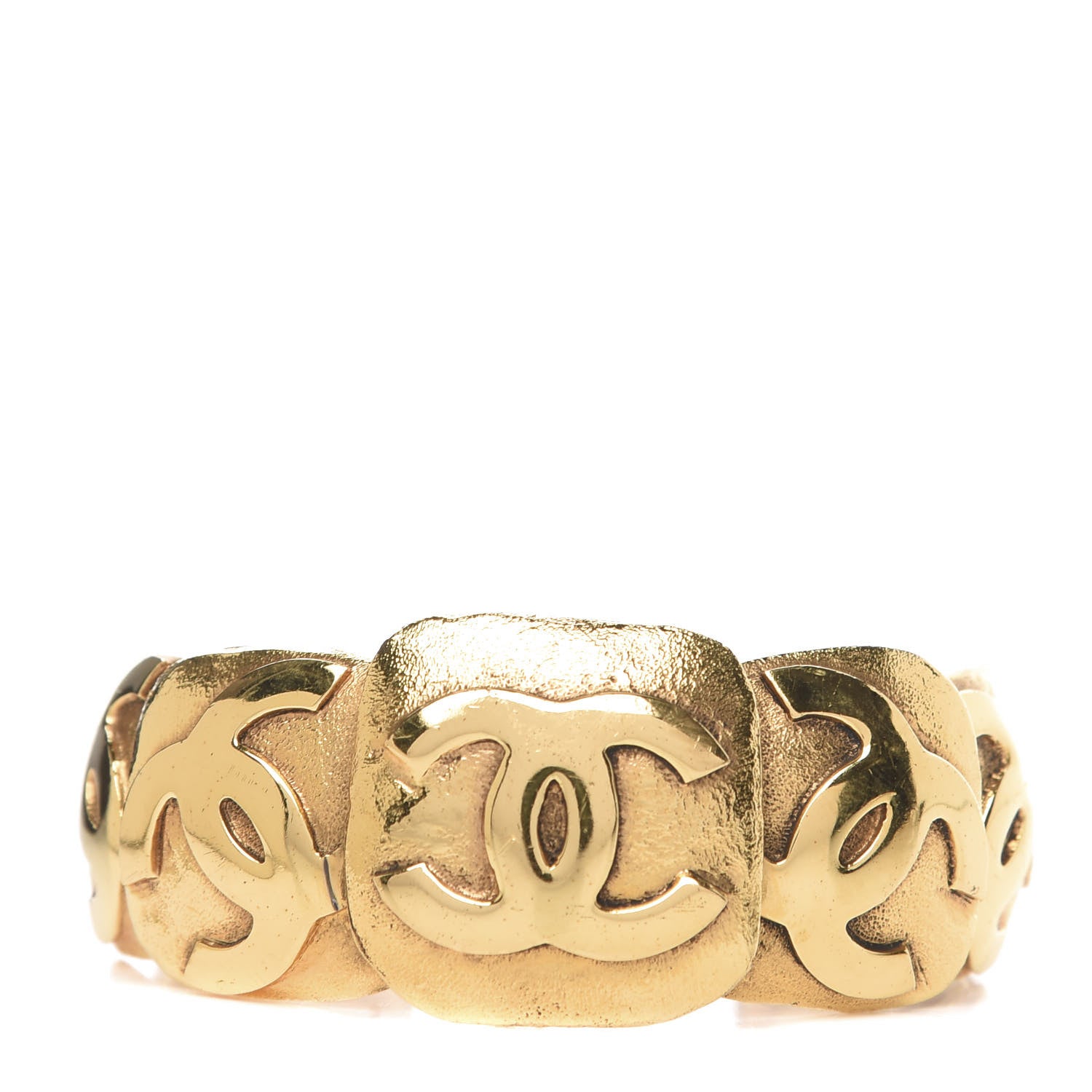 Chanel CC Cuff Gold 1 of 5