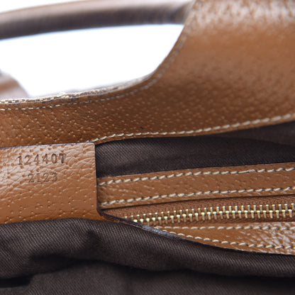 Gucci Monogram Calfskin Large Bardot Shoulder Bag Brown 7 of 9