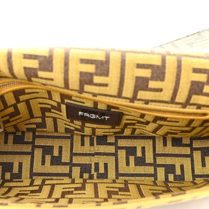 Fendi x FRGMT Woven Fabric Jacquard FF Embroidered Baguette Mimosa 5 of 11