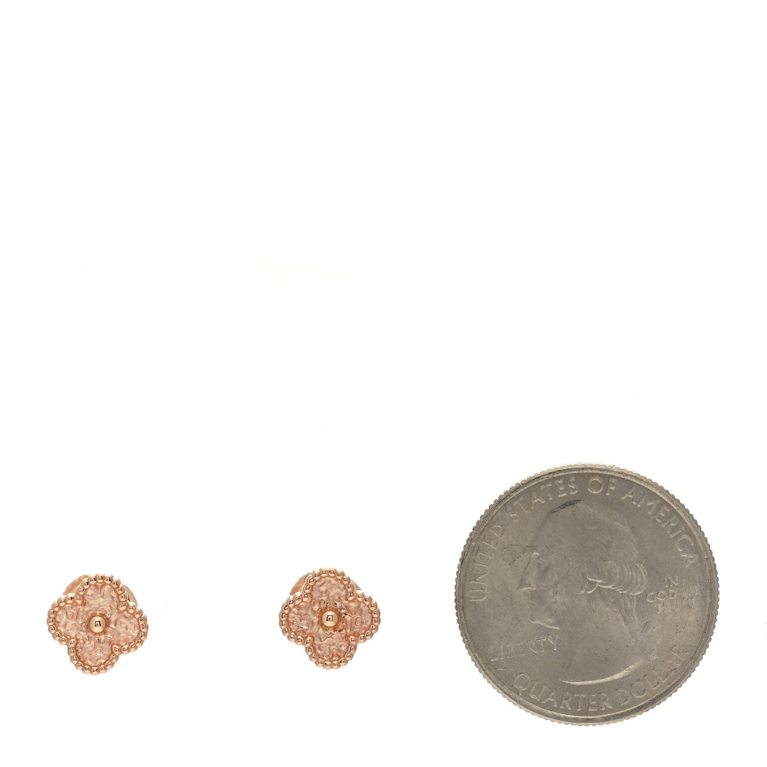 Van Cleef & Arpels 18K Rose Gold Sweet Alhambra Earrings 2 of 5