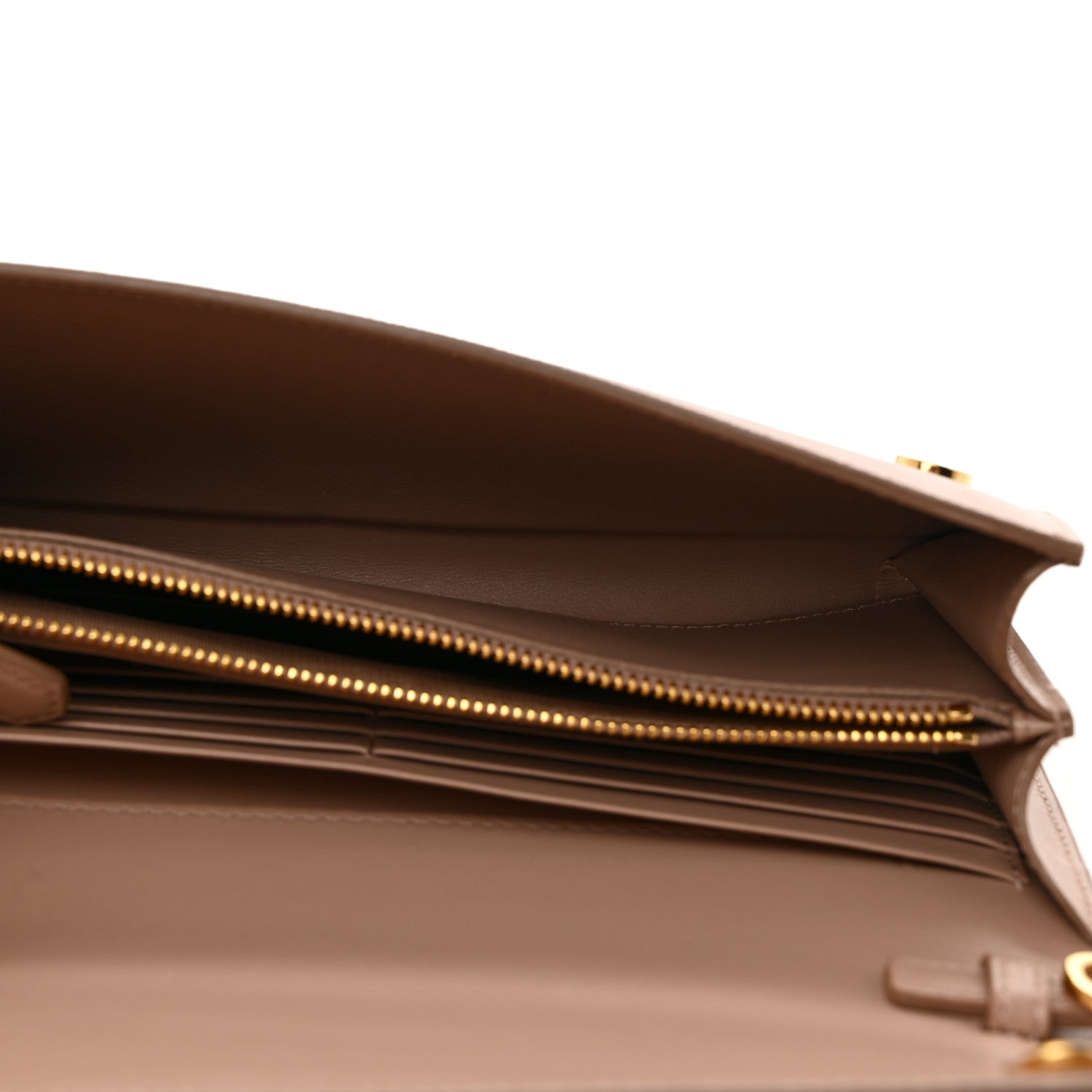 Prada Saffiano Wallet With Shoulder Strap Cipria 5 of 10