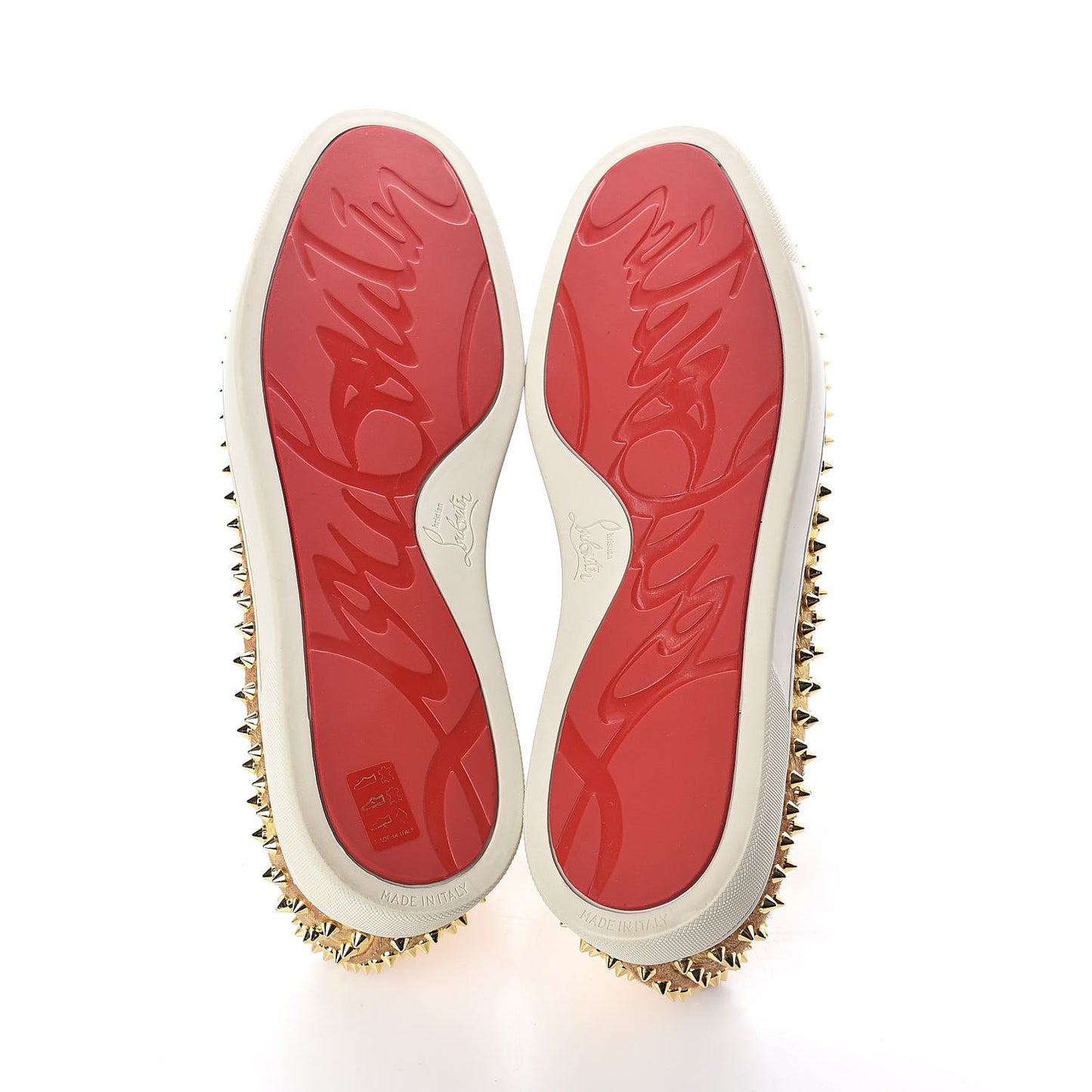 Lame Spikes Mens Roller Boat Flat 45.5 Version Gold