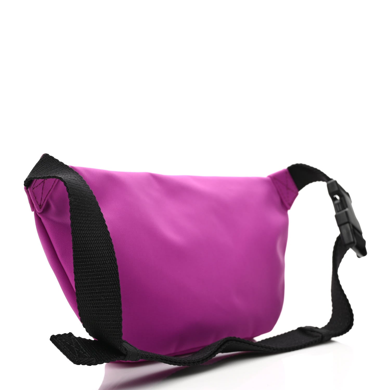 Balenciaga Sport Nylon Logo Embroidered Small Wheel Beltpack Fuchsia Black 3 of 8