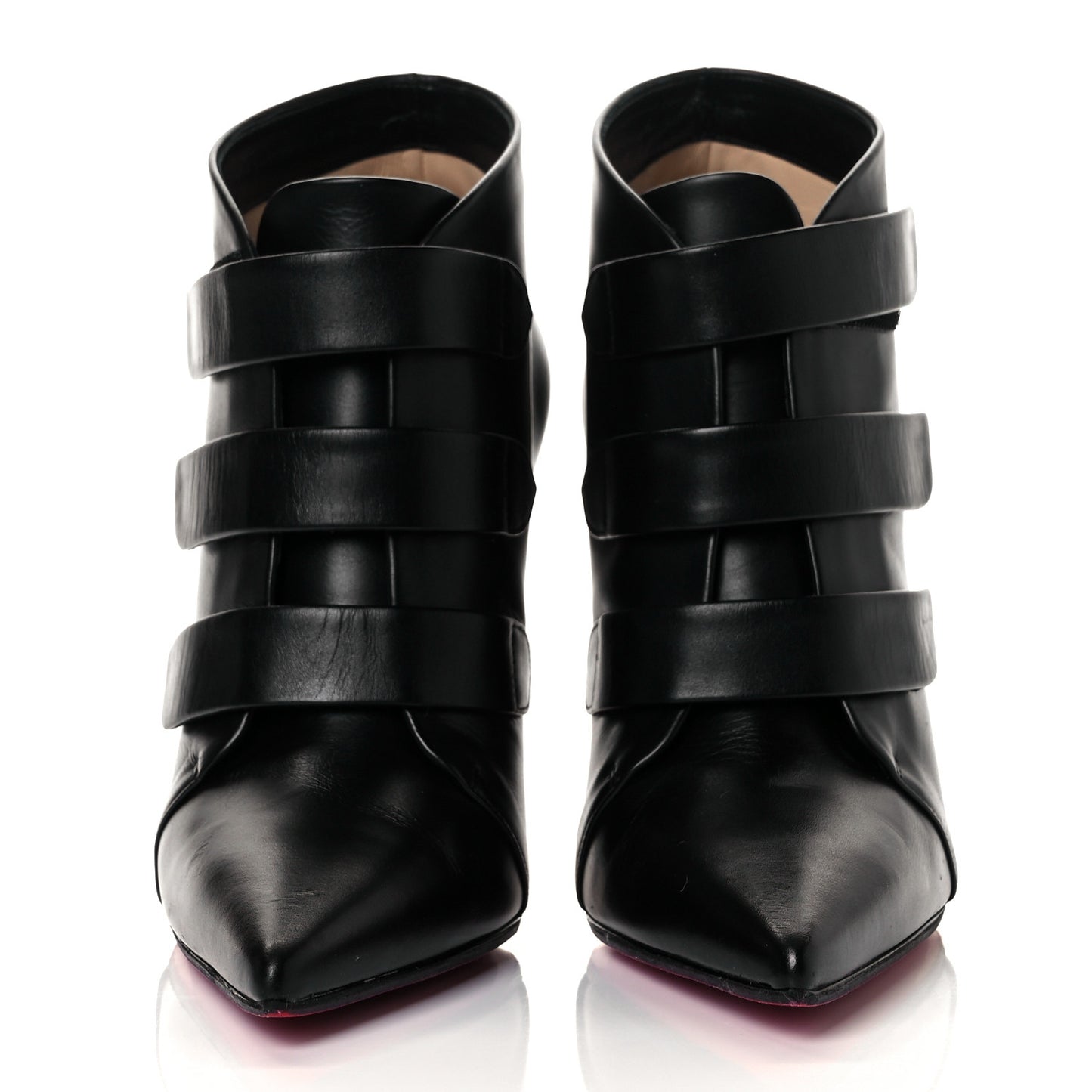 Calfskin Triniboot 100 Booties 36.5 Black