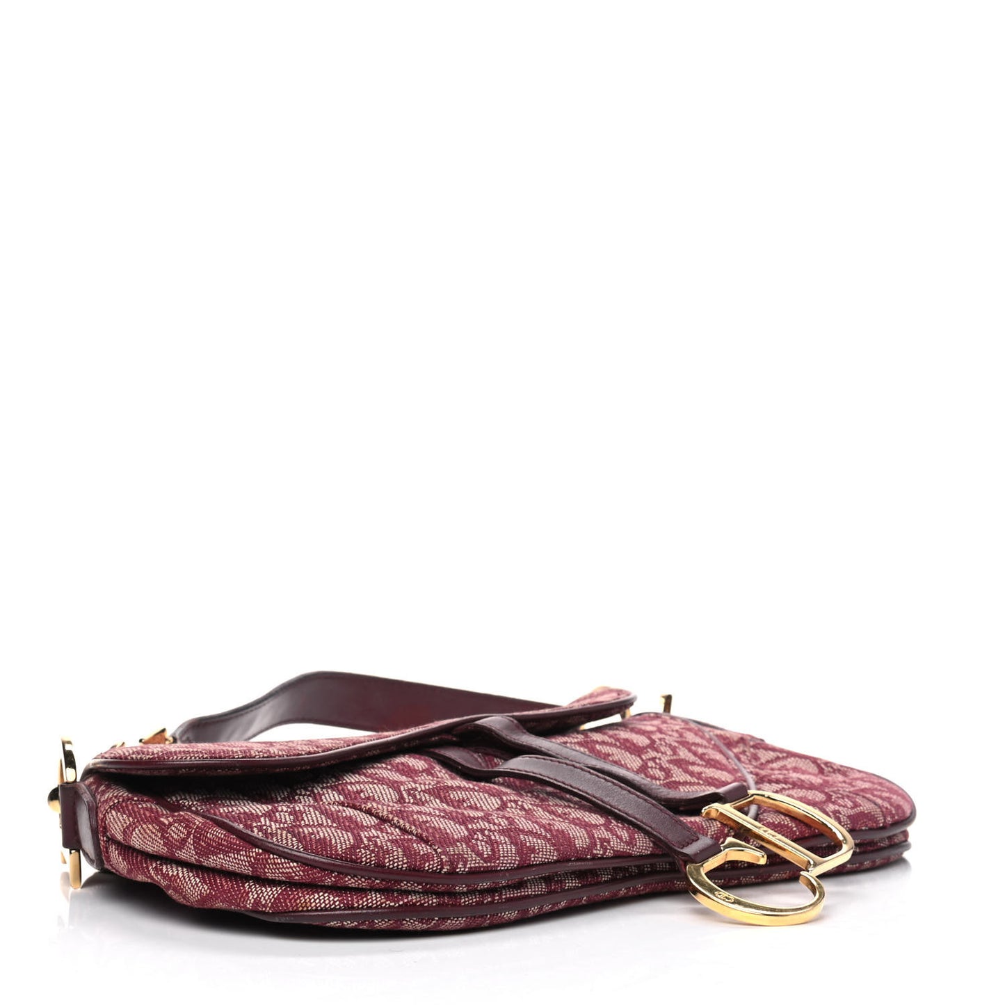 Monogram Double Saddle Bag Burgundy