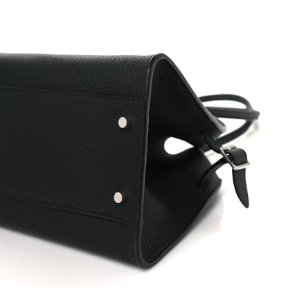 The Row Matte Grained Calfskin Margaux Shoulder 12 Black 9 of 9